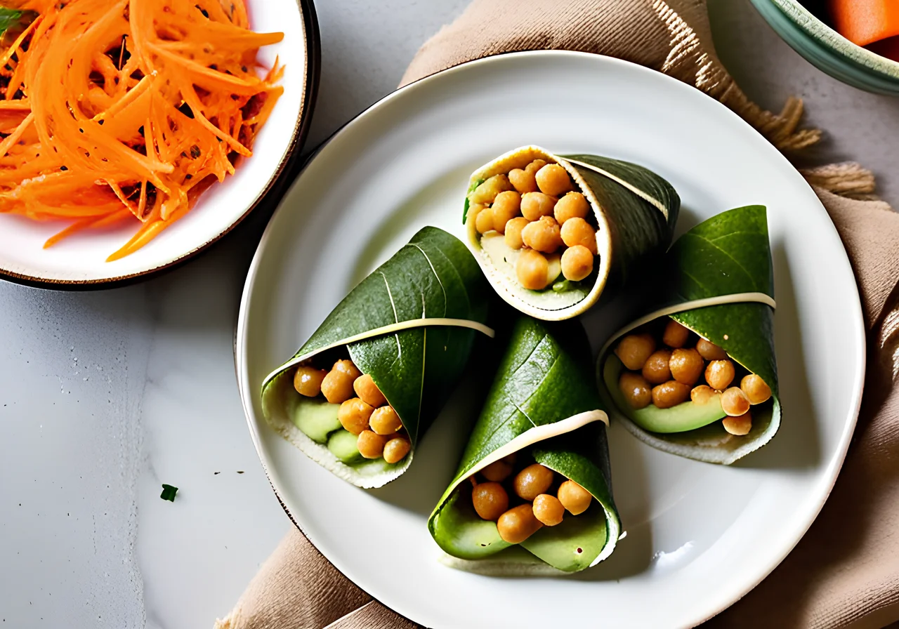 Chickpea and Avocado Wraps