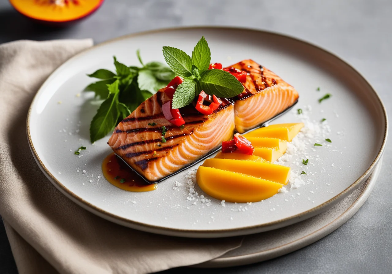 Salmon with Mango Sauce
