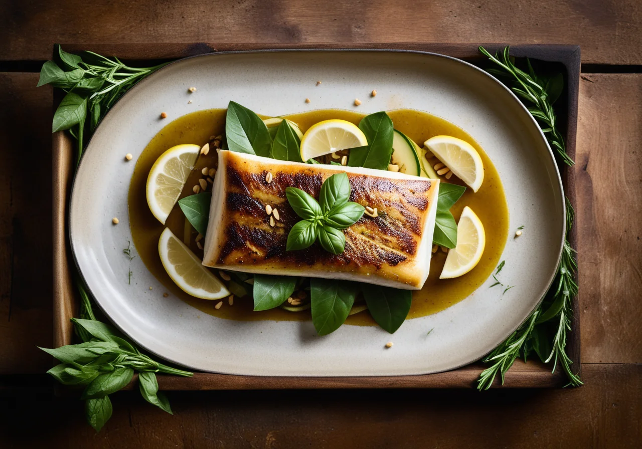 Sea Bass Cooked in Foil