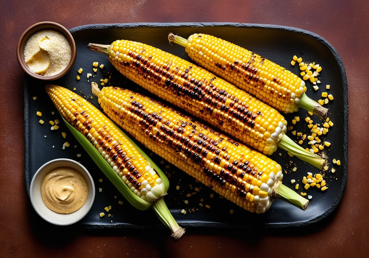 Grilled Corn on the Cob with Chili Butter