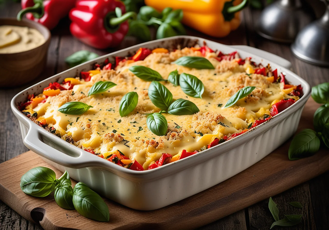 Tuna Gratin with Basil