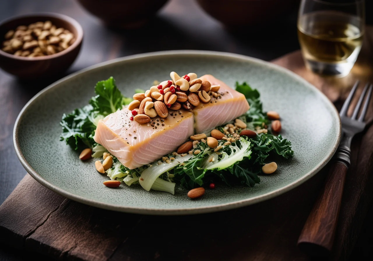 Steamed Trout on Savoy Cabbage