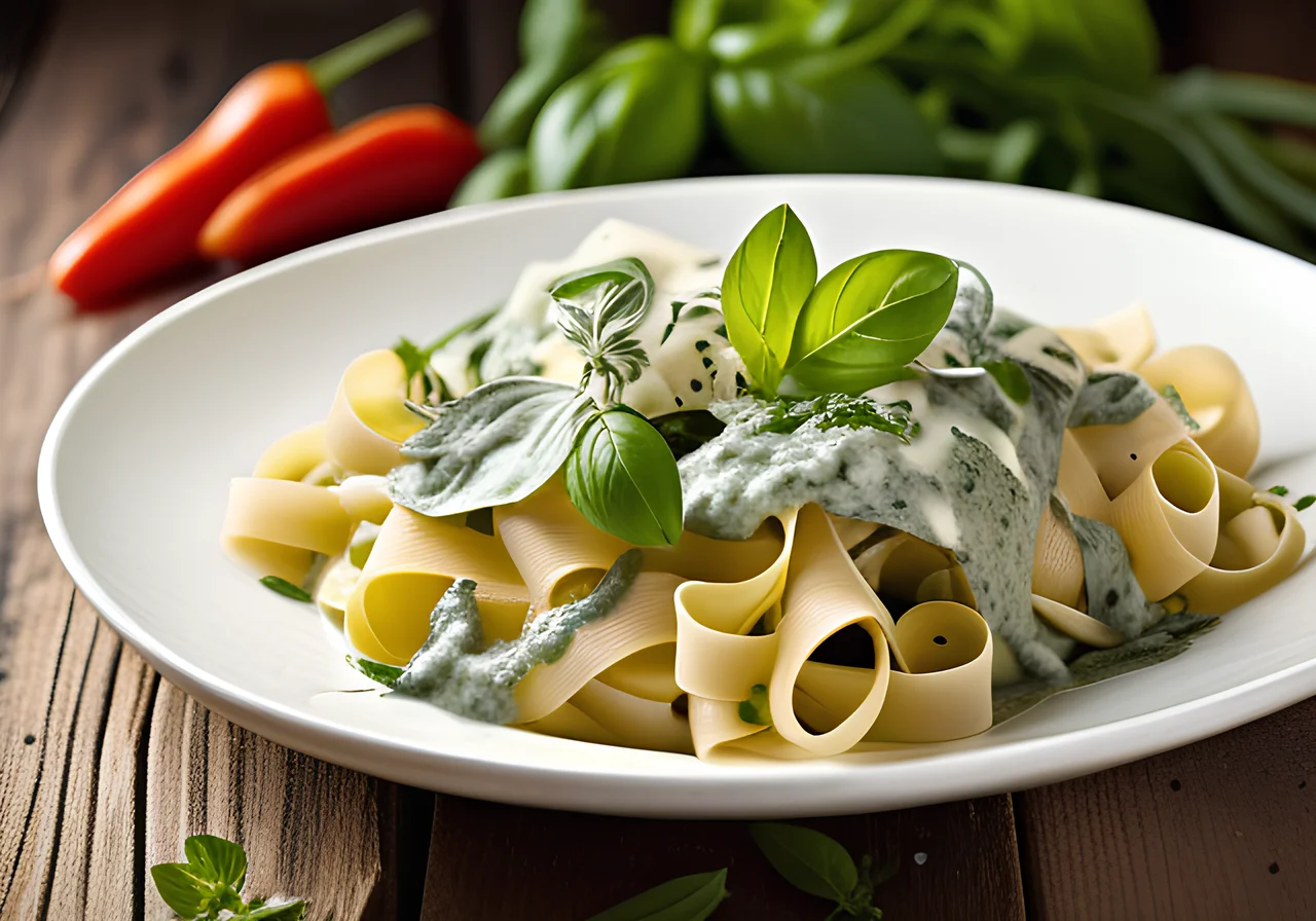 Pasta with Herb Sauce
