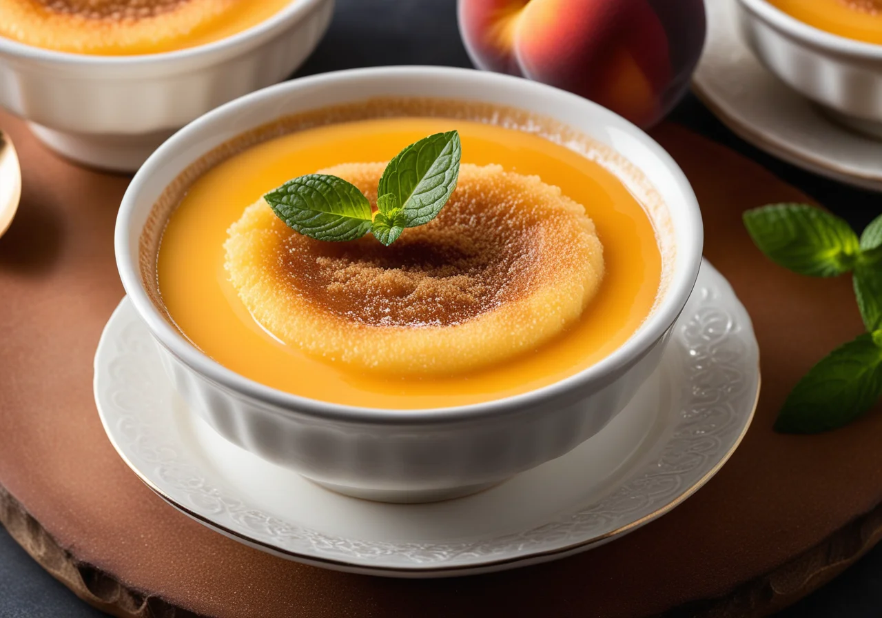Peach Cream Brûlée