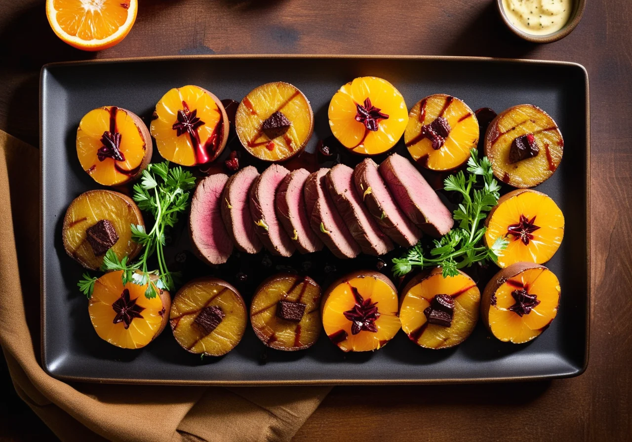 Venison with Mustard Potatoes