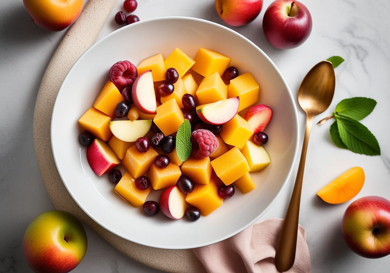 Fruit Salad with Walnuts