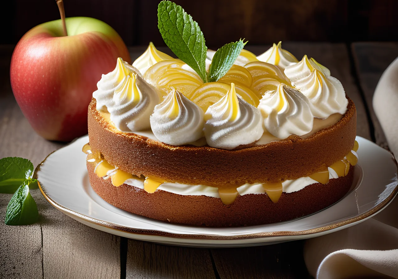 Apple-Grand Marnier Cake