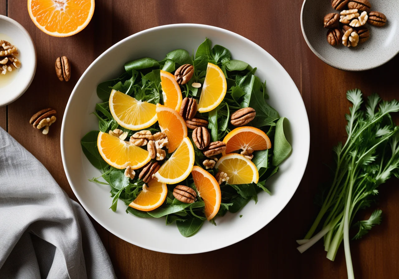 Chicory and Orange Vegetable Salad
