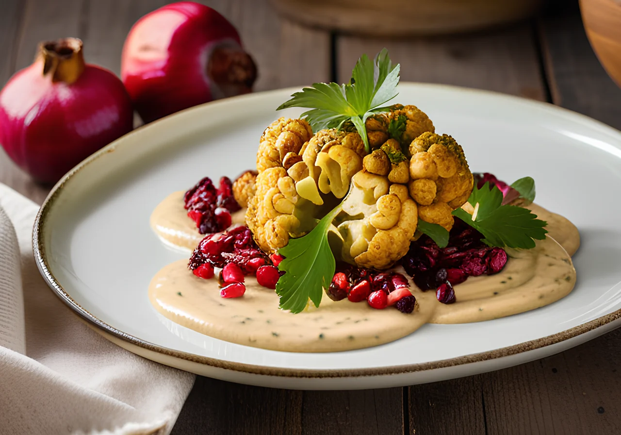 Whole Cauliflower Roasted in the Oven