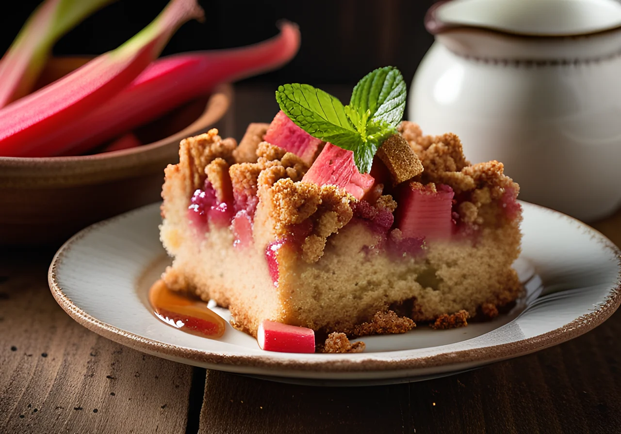 Rhubarb Crumb Cake