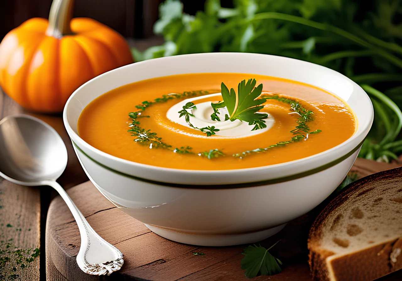 Spicy Pumpkin Cream Soup