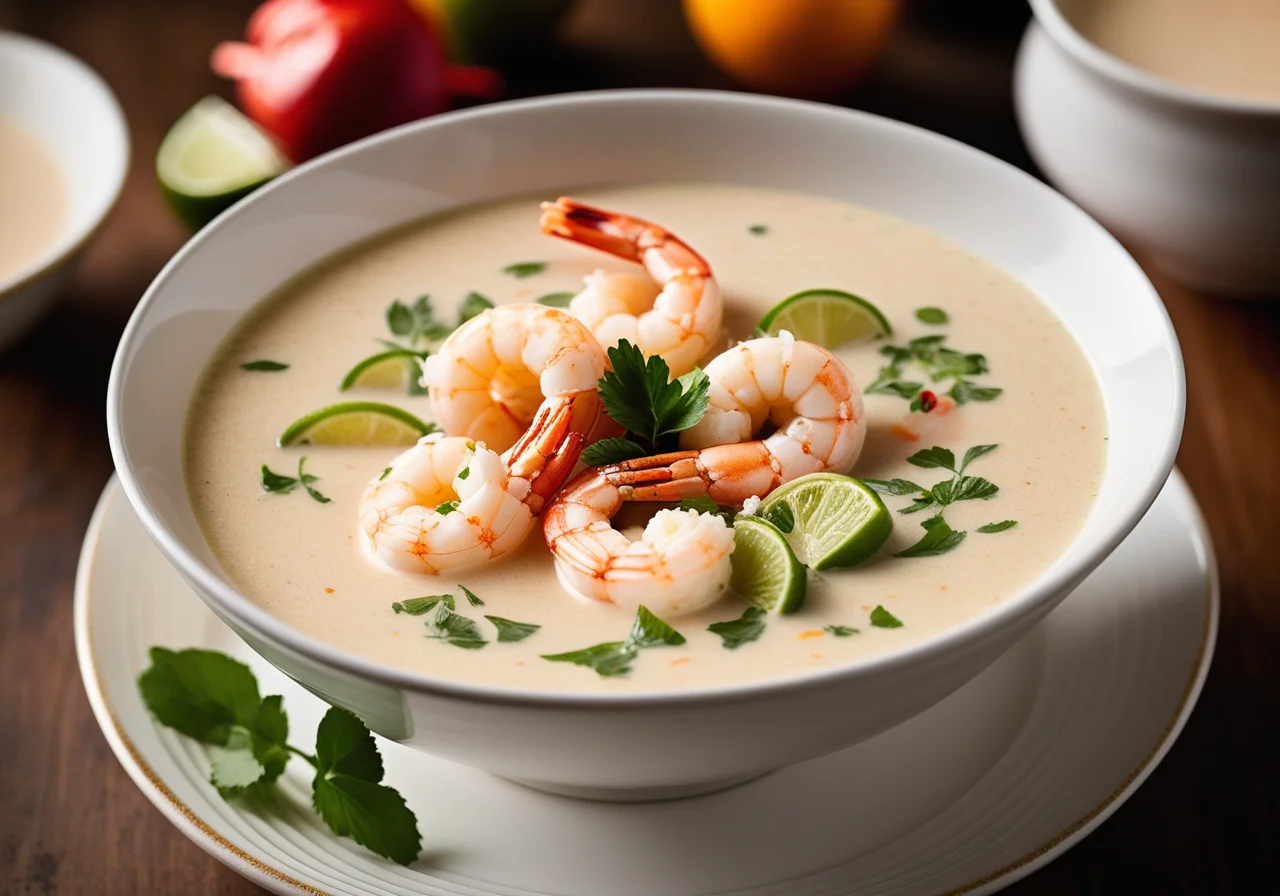 Shrimps-Kokos-Suppe