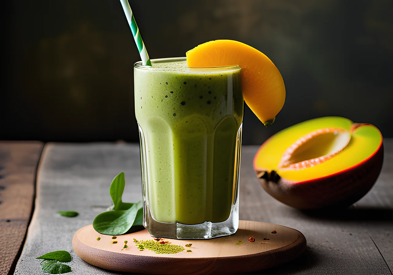 Mango Matcha Smoothie with ACTIVIA Natural