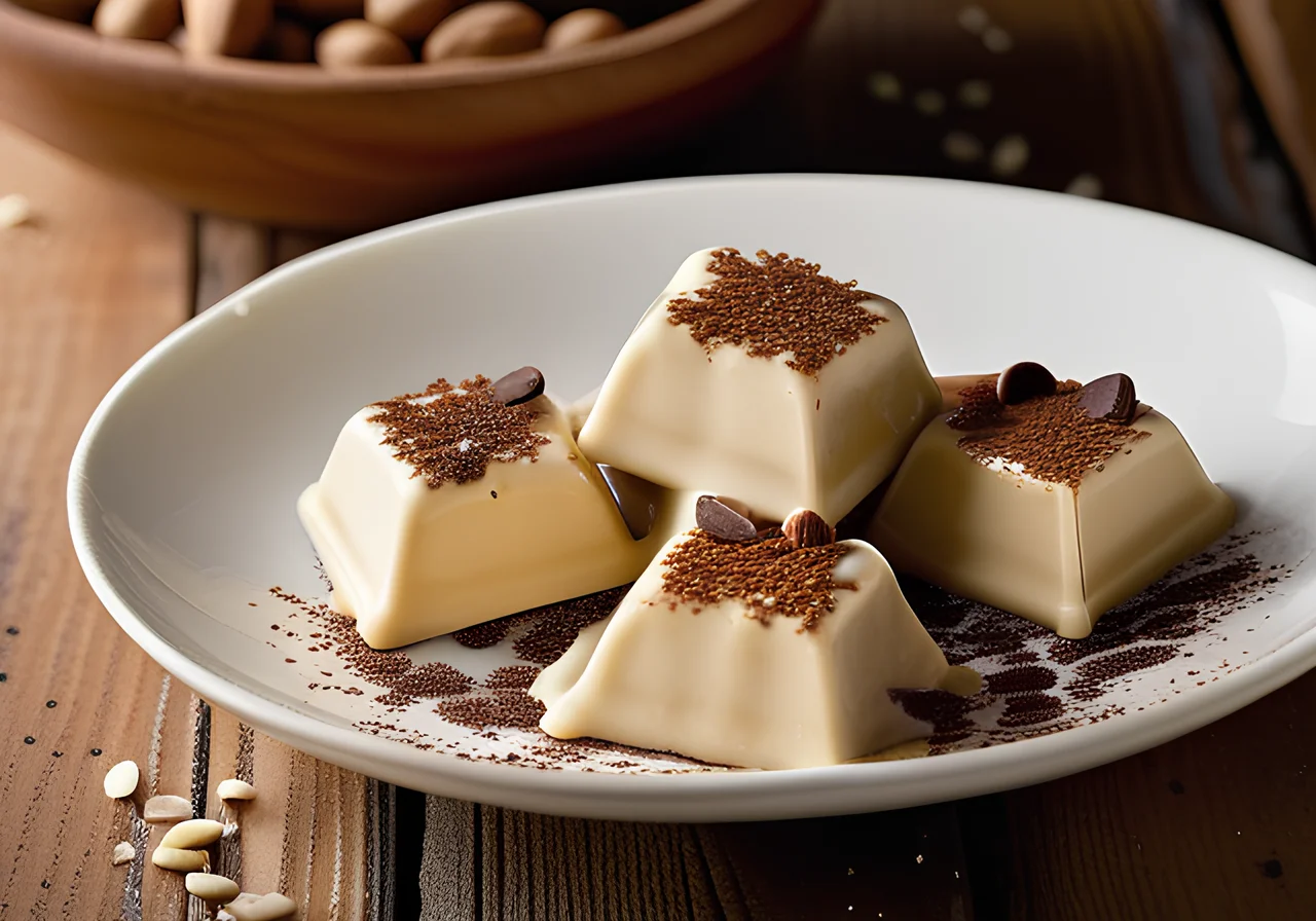 Peanut Diamonds with White Chocolate