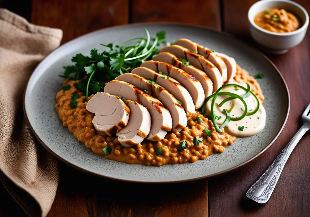 Chicken Breast with Lentils