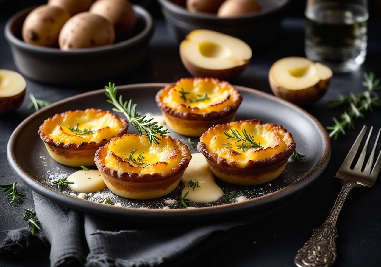 Mini potato gratins