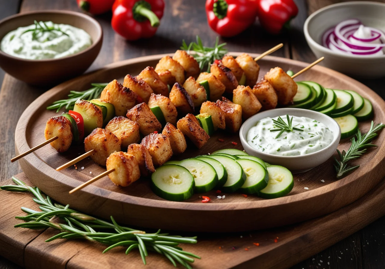Fish Stick Skewers with Vegetables
