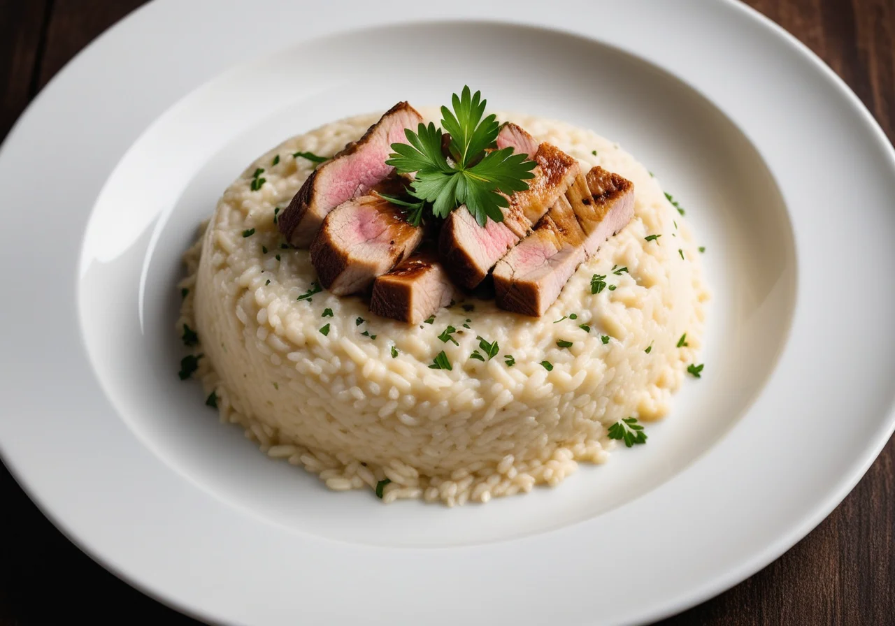 Risotto with Wolfsbarsch