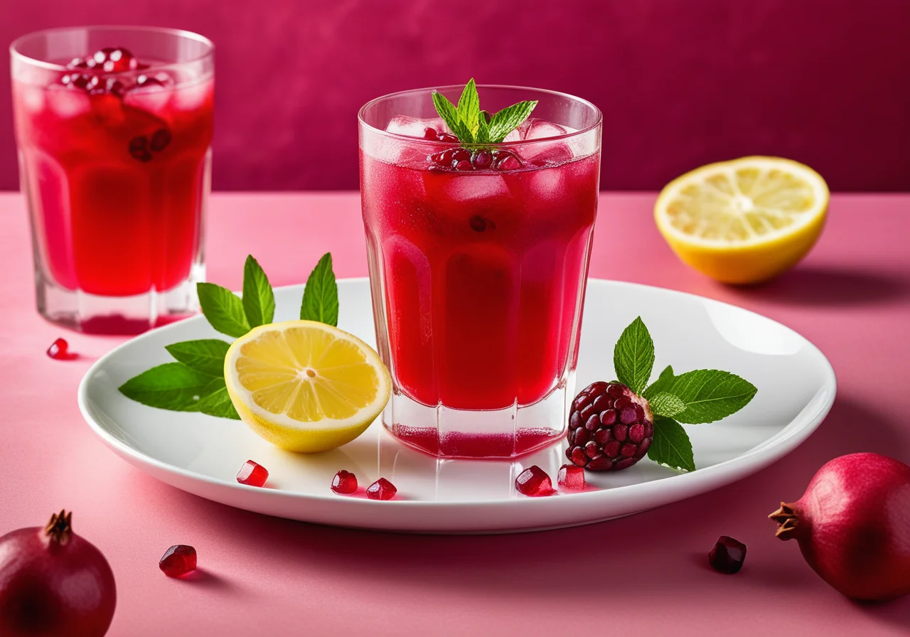 Lemon‑Grass Pomegranate Drink