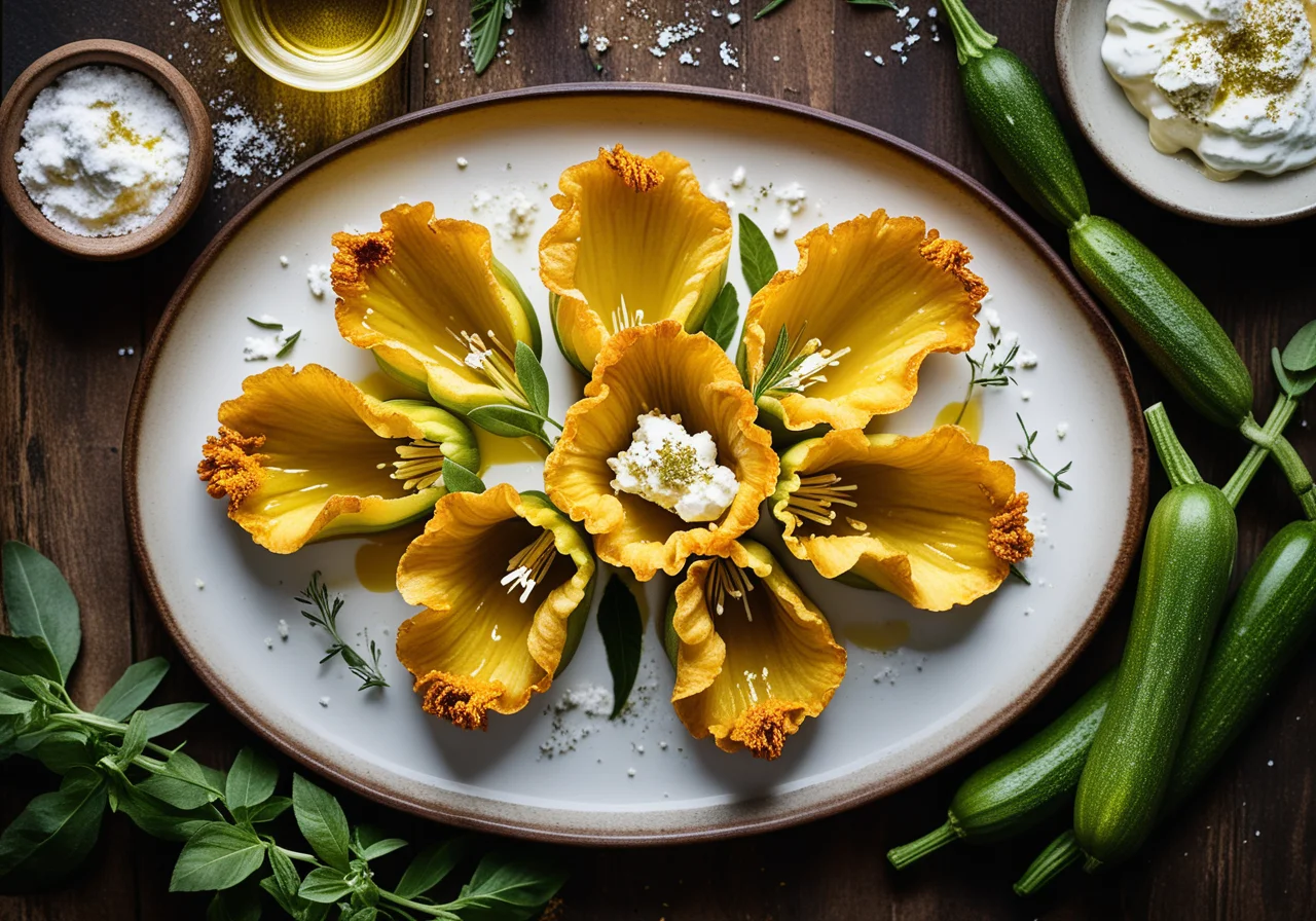 Baked Zucchini Flowers