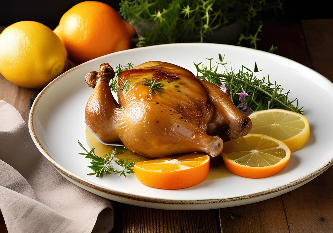 Chicken Thighs with Garlic, Lemon and Thyme