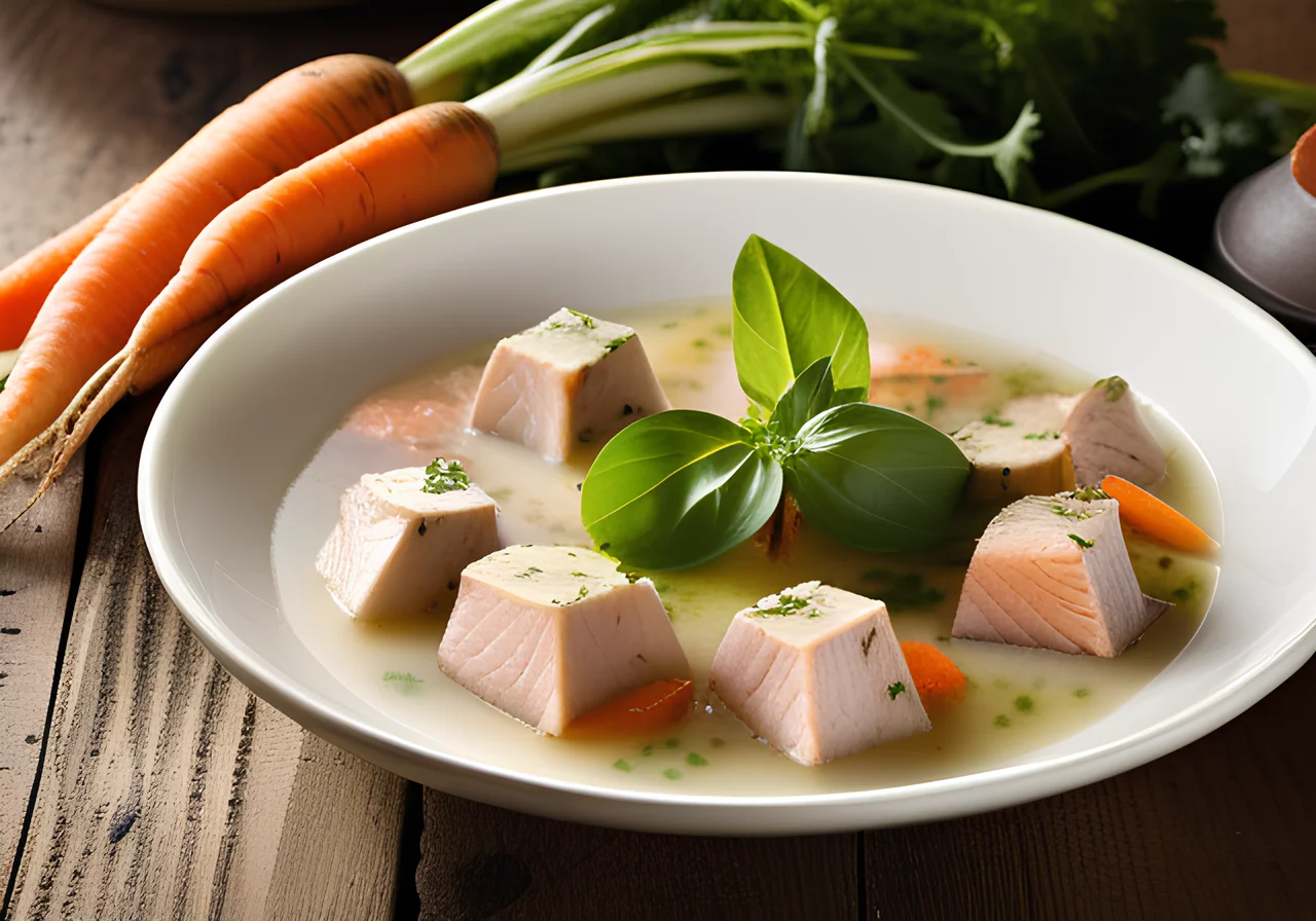 Vegetable and Fish Fondue