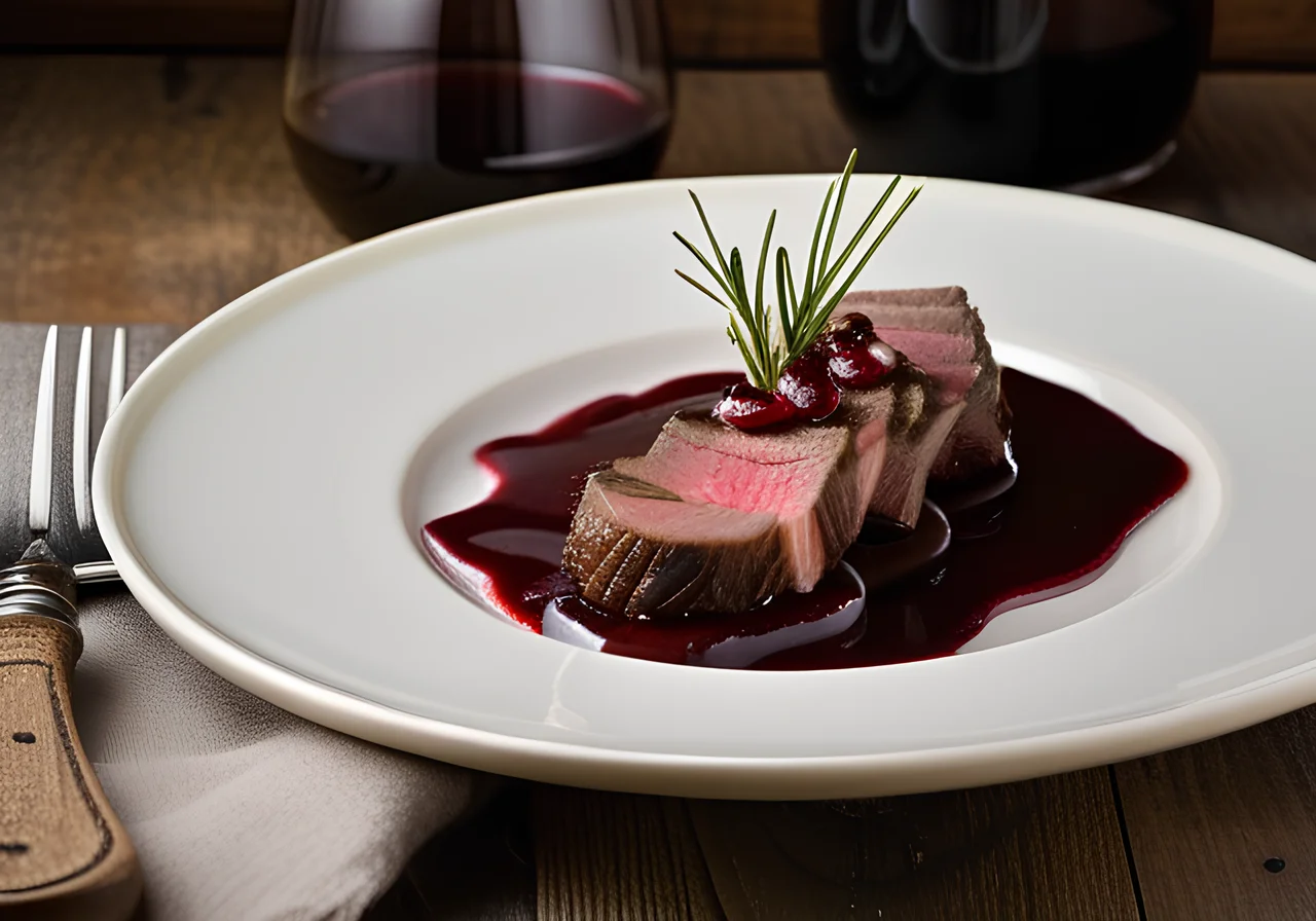 Pan‑fried Deer Tenderloin with Celery Purée