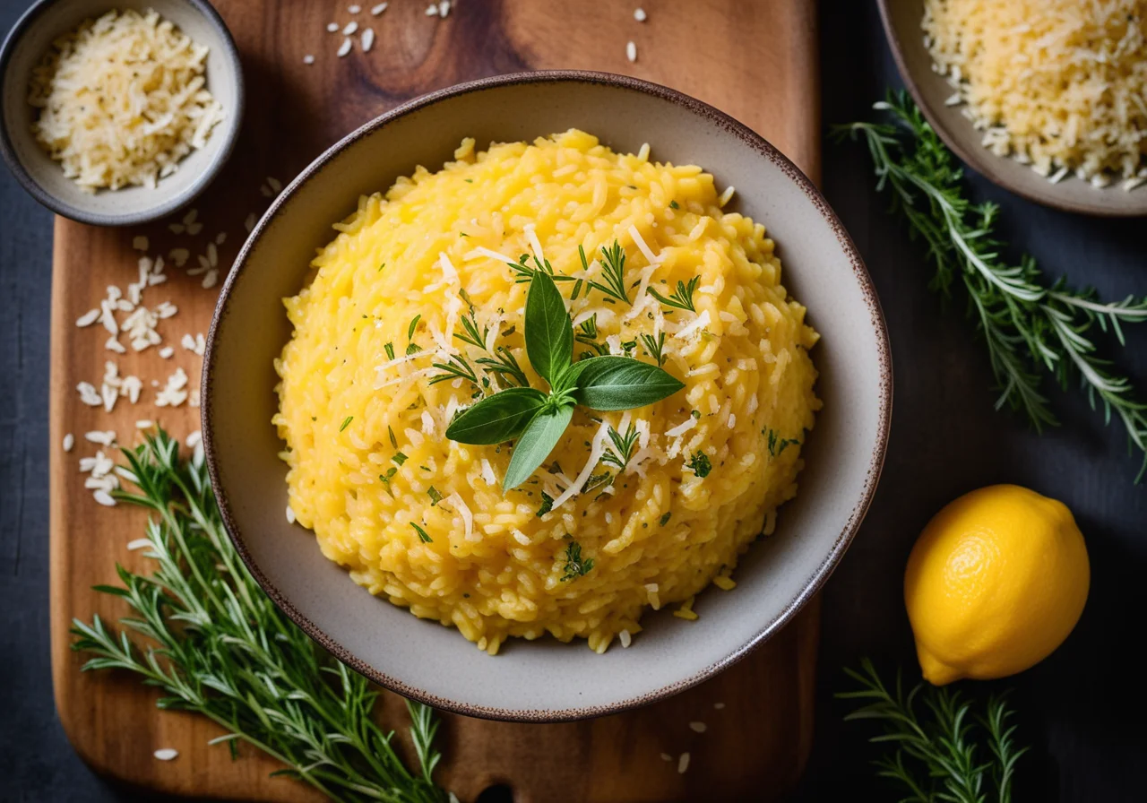 Saffron Risotto with Lemon