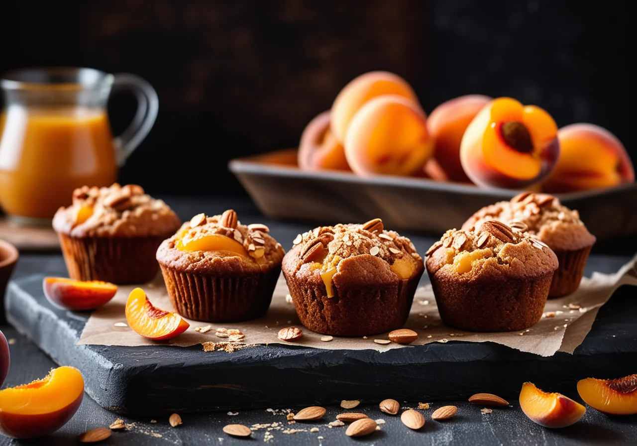 Apricot Muffins with Crumb Topping