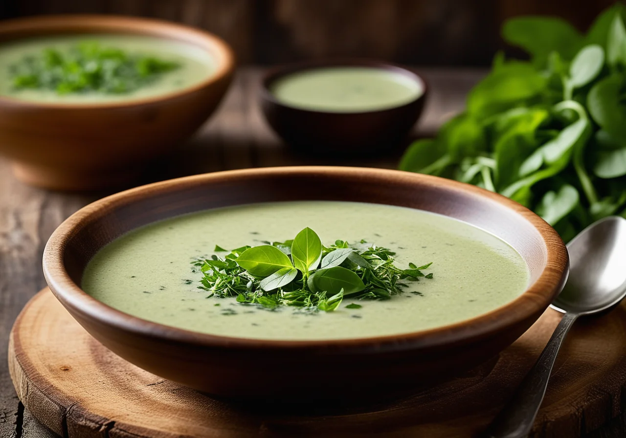 Herb Cream Soup with Sorrel