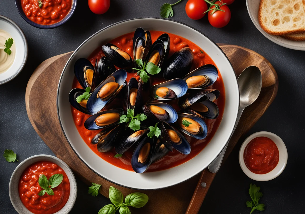 Mussels with Tomato Sauce