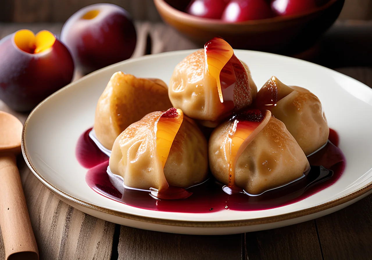 Dumplings with Plums