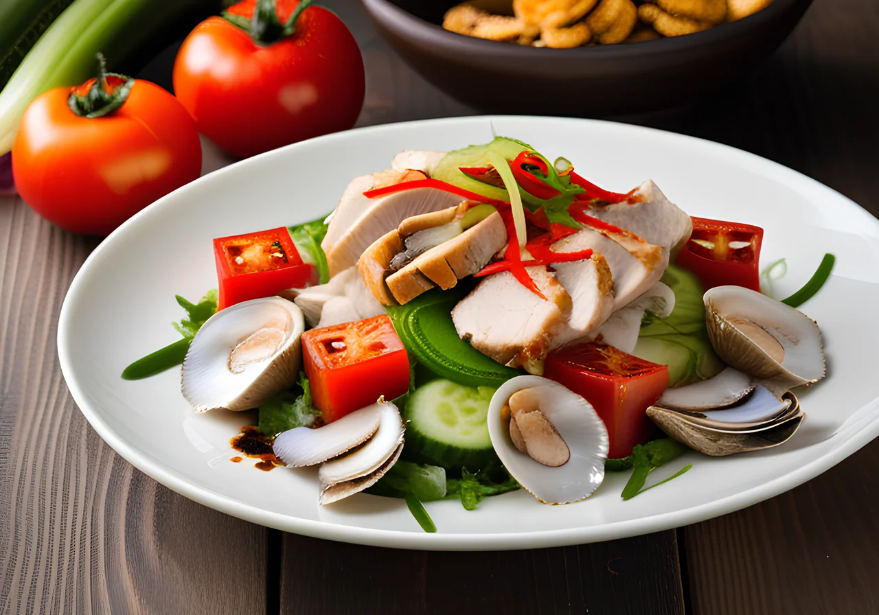 Leafy Salad with Chicken