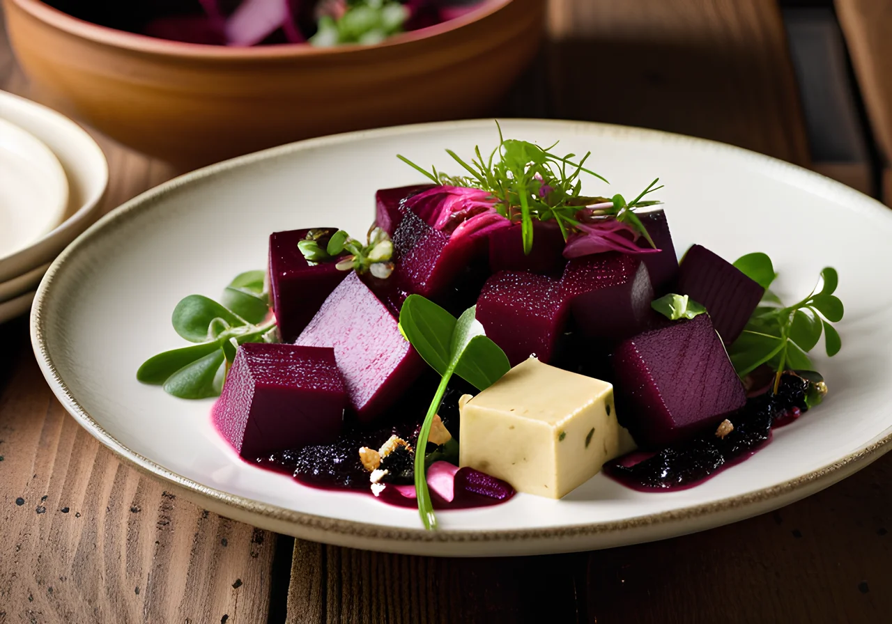 Tofu and Beetroot Salad