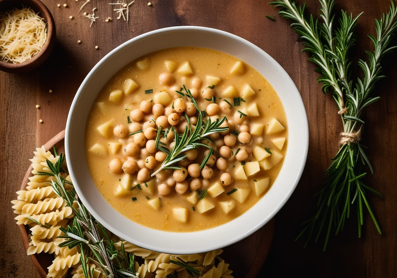 Potato Soup with Chickpeas