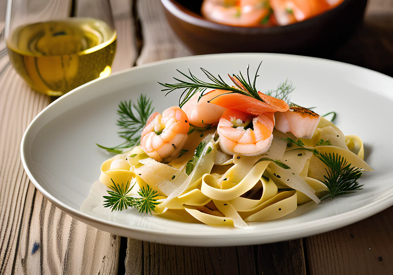 Pasta with Smoked Salmon Without Cream