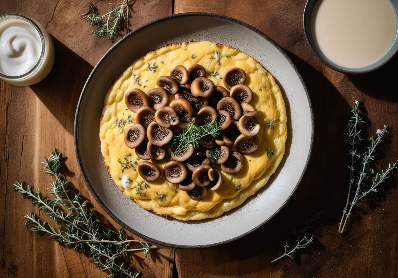 Fresh Mushroom Omelette