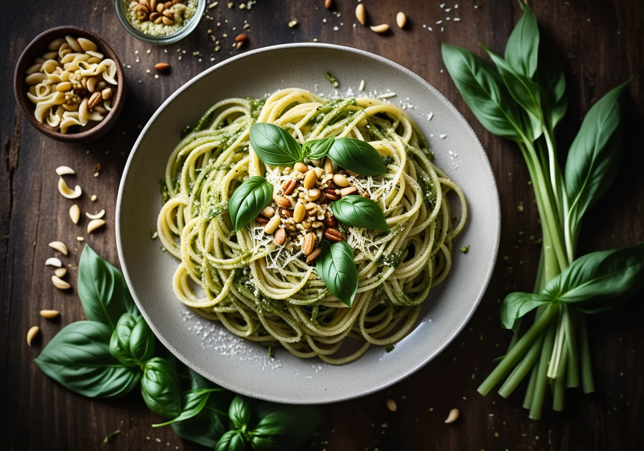 Pasta with Wild Garlic Pesto
