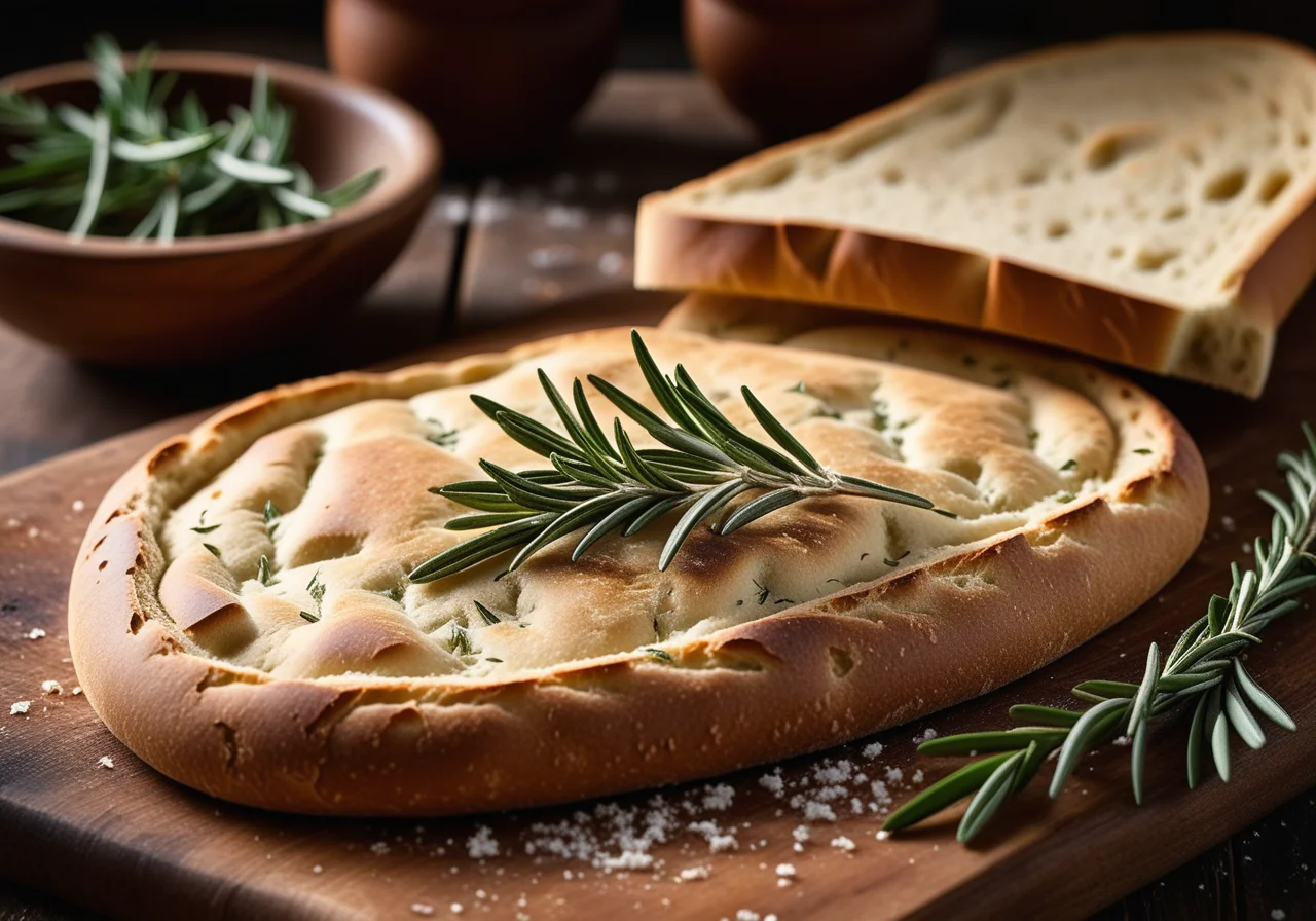 Tuscan Flatbread with Rosemary (Focaccia)