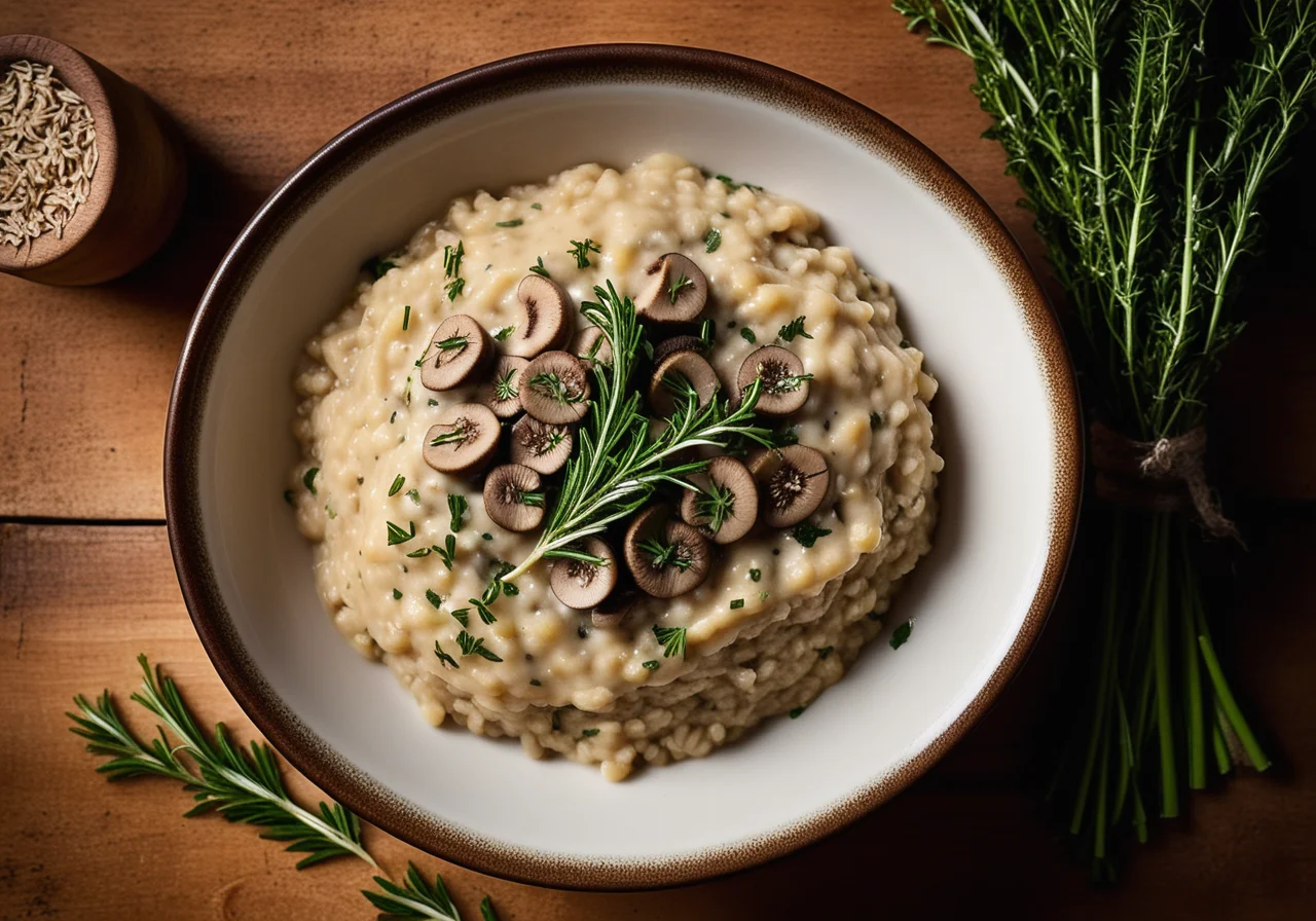 Barley Mushroom Risotto