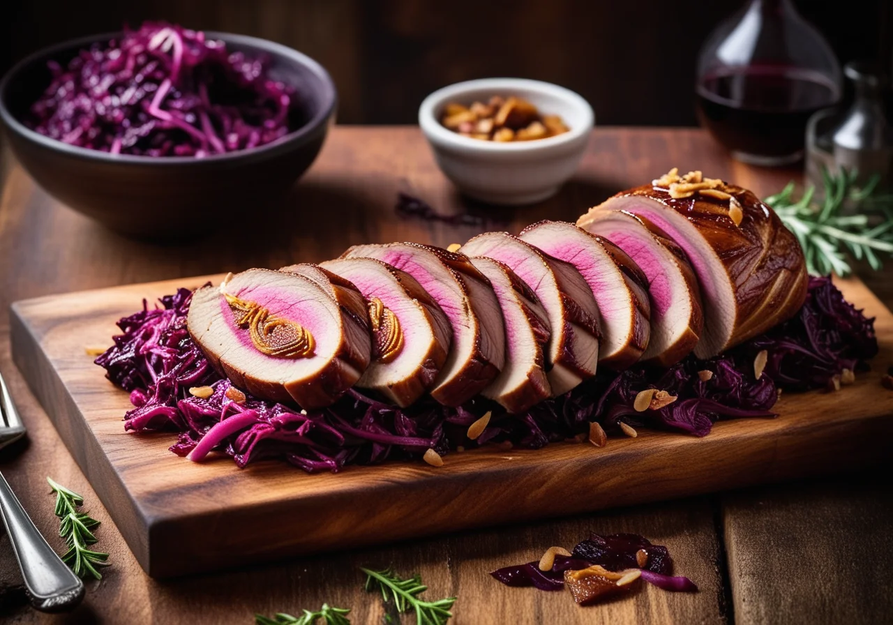 Duck with Red Cabbage
