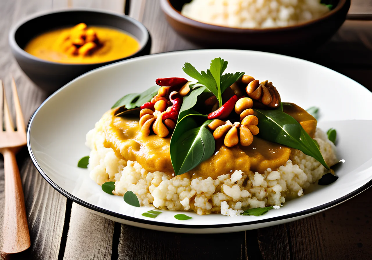 Keto Vegetable Curry with Cauliflower Rice