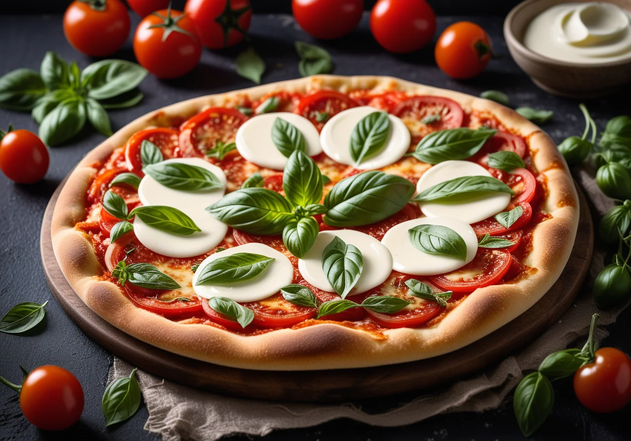 Vegane Pizza Margherita