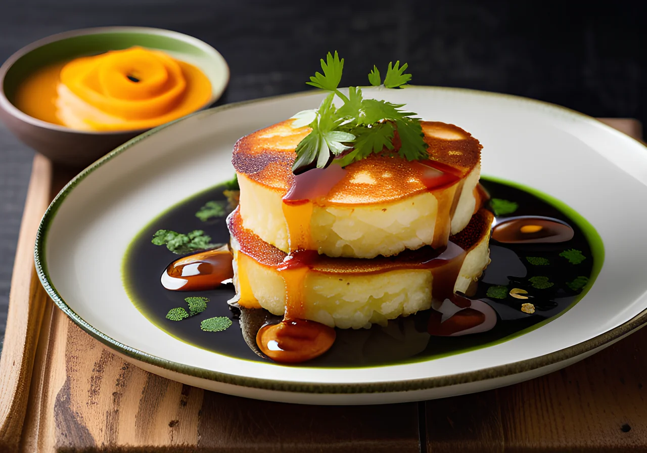 Nasi Goreng with Pancake Rolls