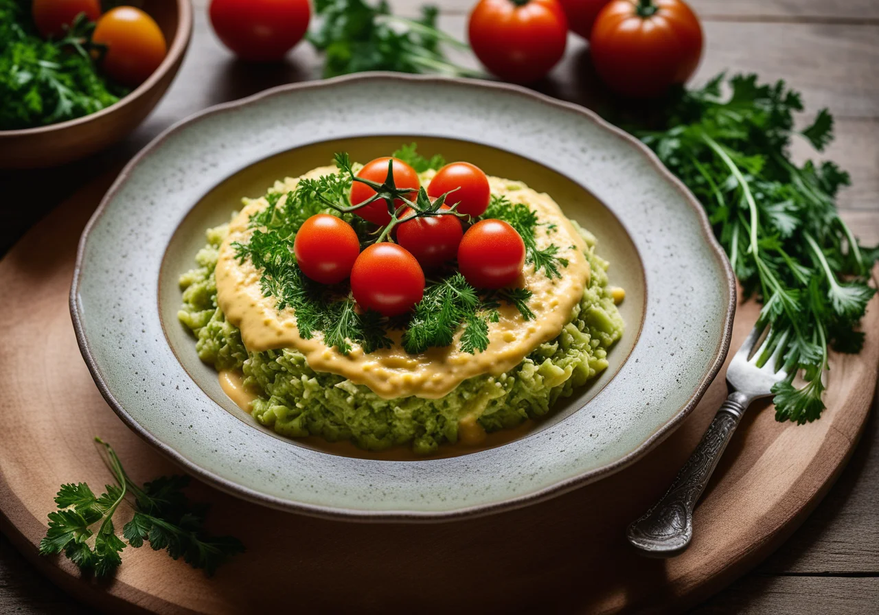 Wirsing with Pea Porridge