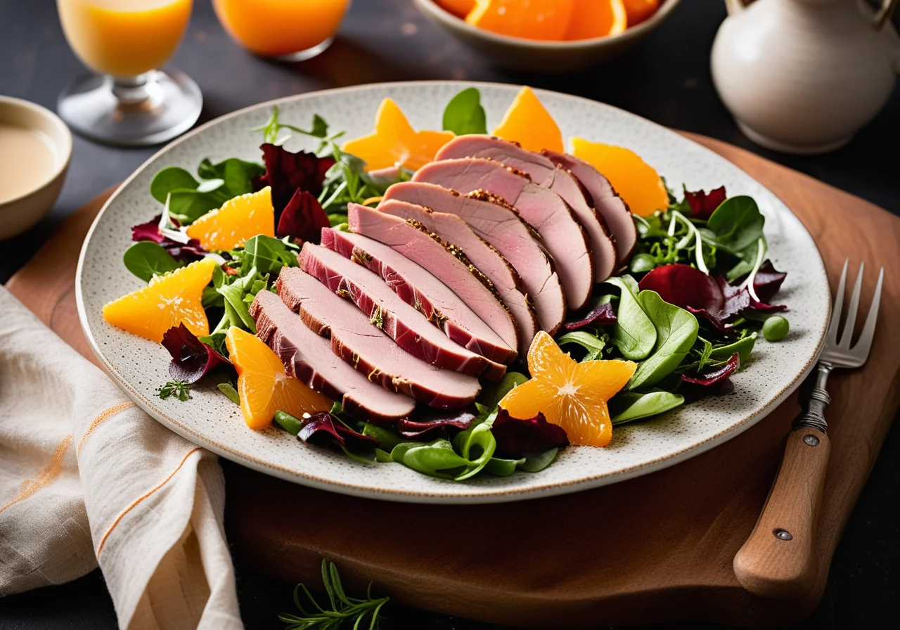 Duck Breast Fillet on Oranges