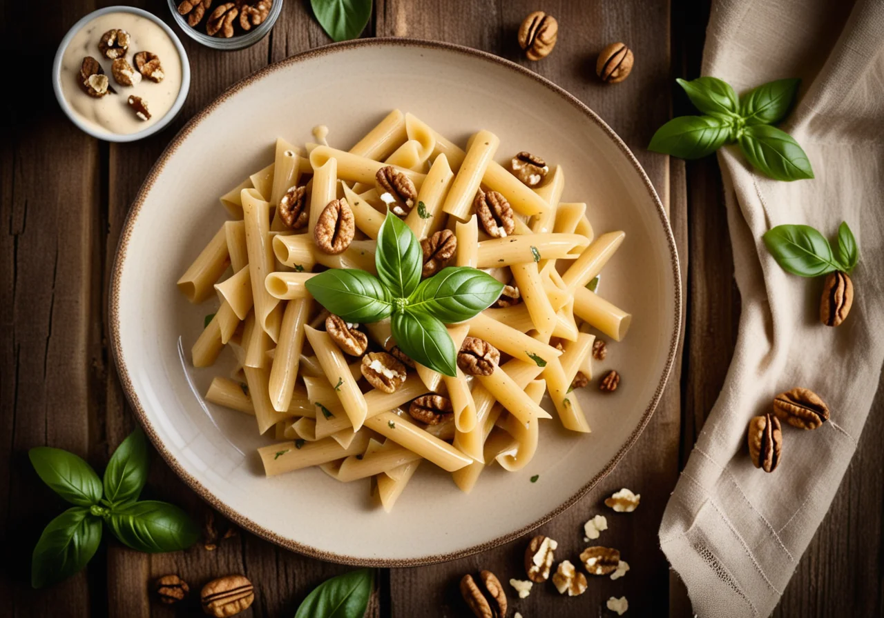 Pasta with Pears and Walnuts