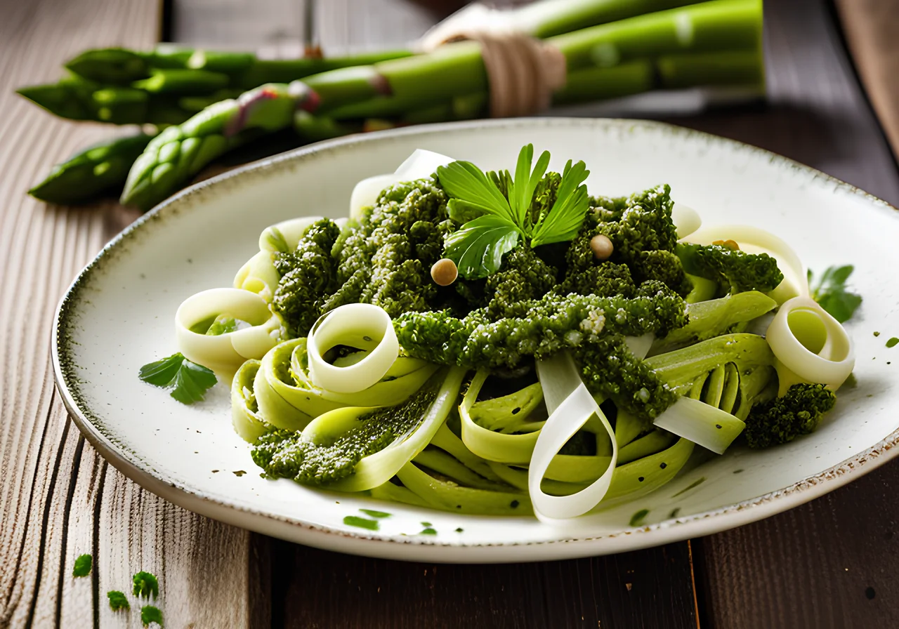 Pasta with Green Asparagus