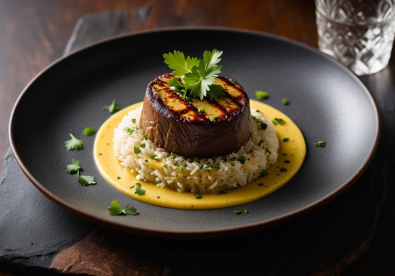 Steinbutt Filet with Banana Curry