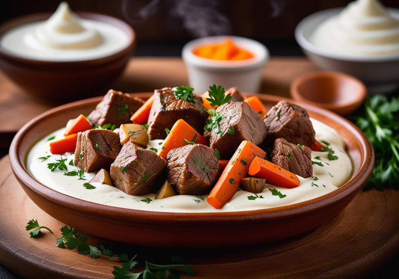 Tajine with Lamb and Jerusalem Artichoke Vegetables